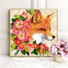 Diamond Painting Fox Full Square Round Needlework Diamond Embroidery Animal Mosaic Flower Picture Of Rhinestone Wall Art