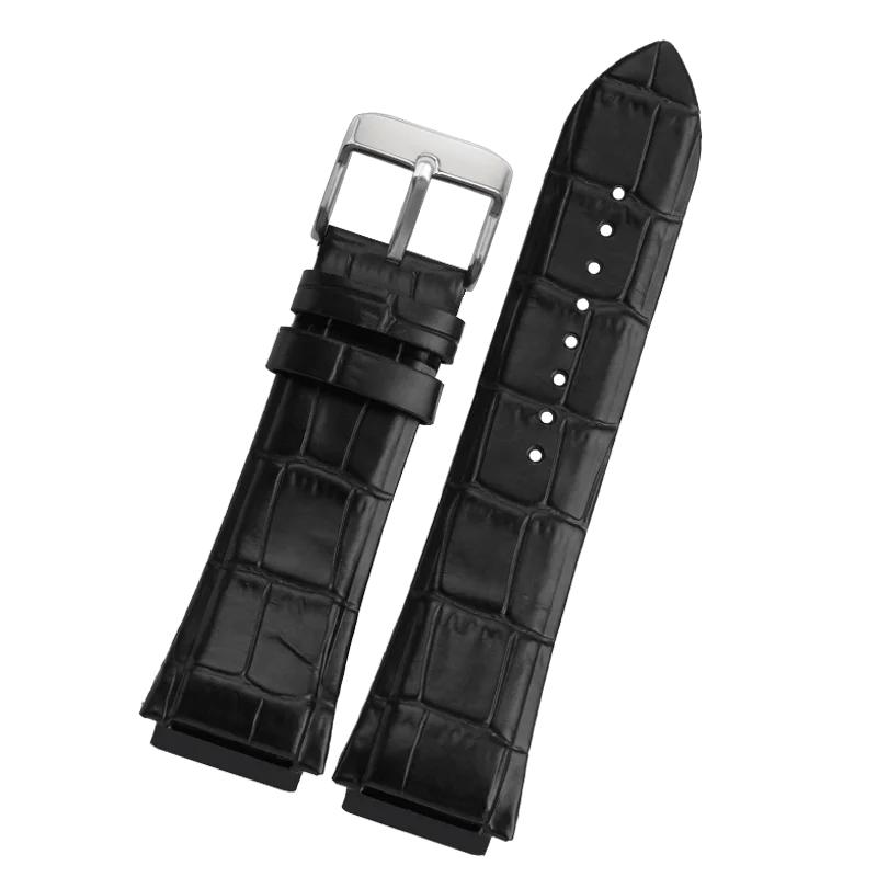 Классический 22 мм синий ремешок из натуральной кожи для часов GUESS W0040G3 W0247G3 — фото 6