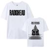 Rock Band Radiohead Tour 2025 Tshirts Cotton Fashion Short Sleeve Female T-shirt Casual O-neck Unisex Streetwear Printing Tees