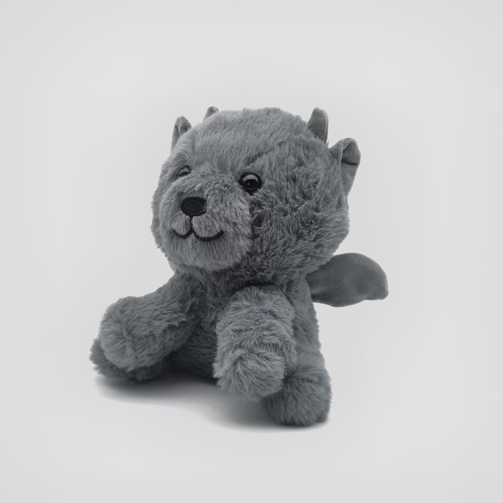 Gargoyle Bears Plush Toys Cartoon Grey Bear Stuffed Doll Soft Animals Bear Plush Doll Fun Halloween Plushie Gifts
