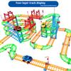 Variety of Track Car Drag Horse Assembly Electric High-speed Track Educational Toys Children's DIY Toys