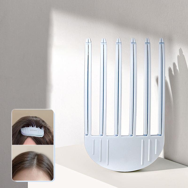 Wind-Kunststoffkamm Tragbar Hoher Totenkopf Oberseite Flauschige Haarspange Haarwurzel Fixierwerkzeug für Reise Outdoor Schnelles Haarstyling