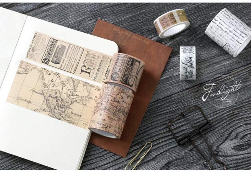Vintage Washi Roll Love 50mm 8m Planner Decorative Masking Bullet Scrapbook Bullet 50mm Tape, Letter, English, Wide, Long, Stickers, Stickers, Tape,