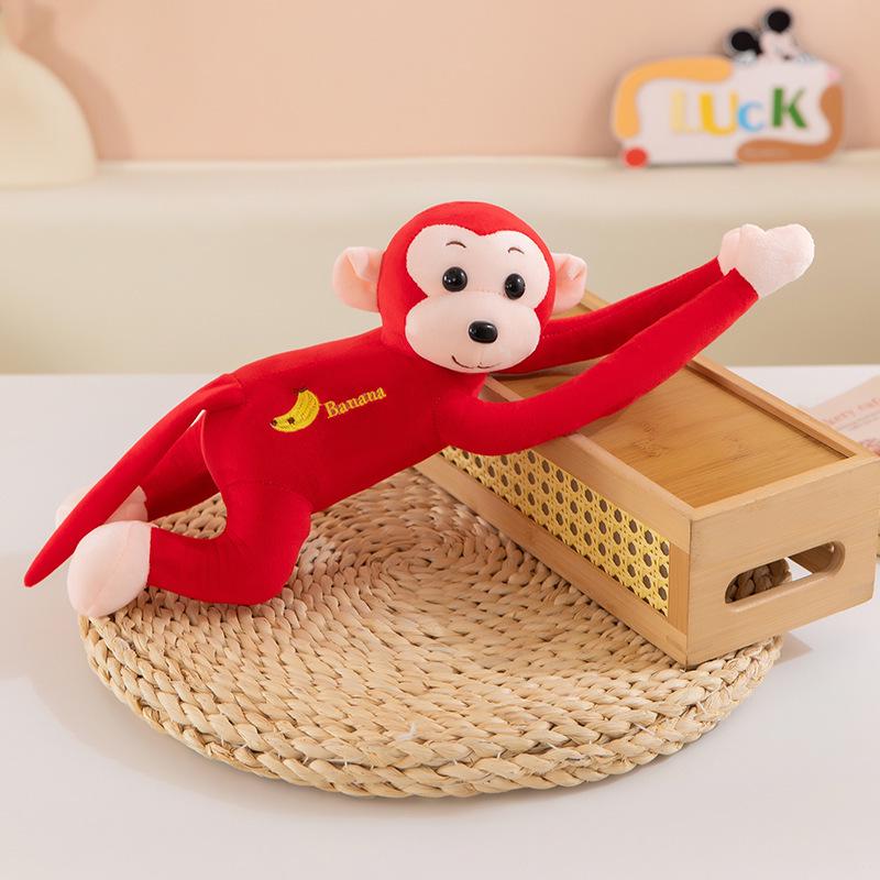Long-armed Banana Monkey Cartoon Plush Toy Figure - Cute Claw Machine Doll