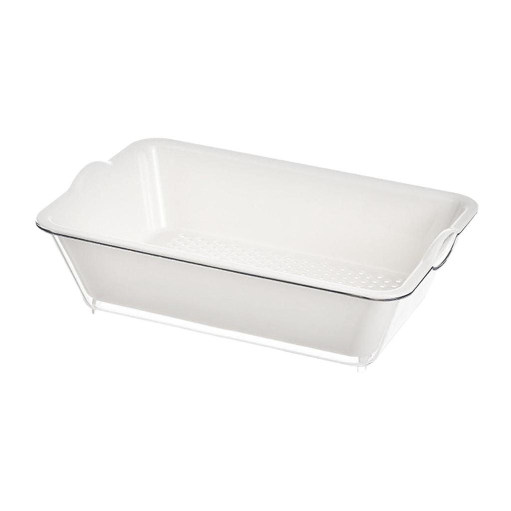 Drain Basin and Basket, Pasta Strainer, Colander Bowl Set for Spaghetti Vegetables Cleaning