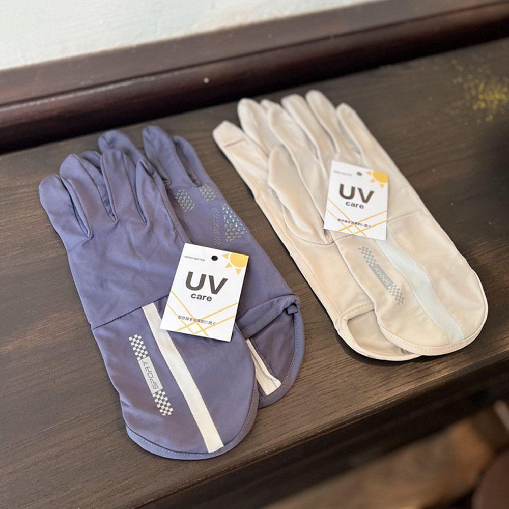 Multicolor Sun-Protection Gloves Ice Silk Driving Gloves Anti-UV Sunscreen Sleeves  Outdoor Sport