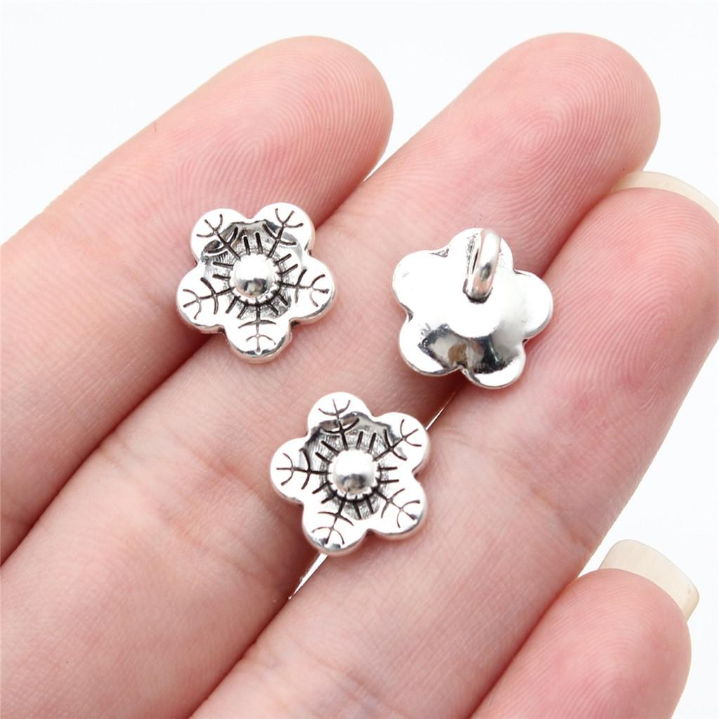 Charms Small Flower Pendants Wedding Jewelry Findings QC116