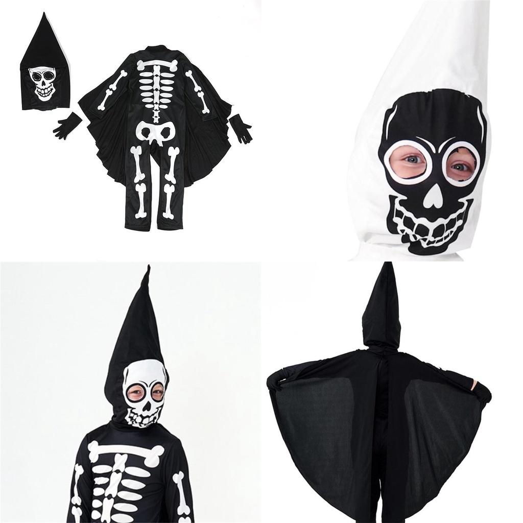 Children's Skeleton Cosplay Costume Perfect For Halloween Dress-up And Events