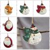 2D Christmas Snowman Pendant Santa Claus/Snowman Vintage Santa Claus Hanging Ornaments Iron Hanging Snowman Doll Pendant