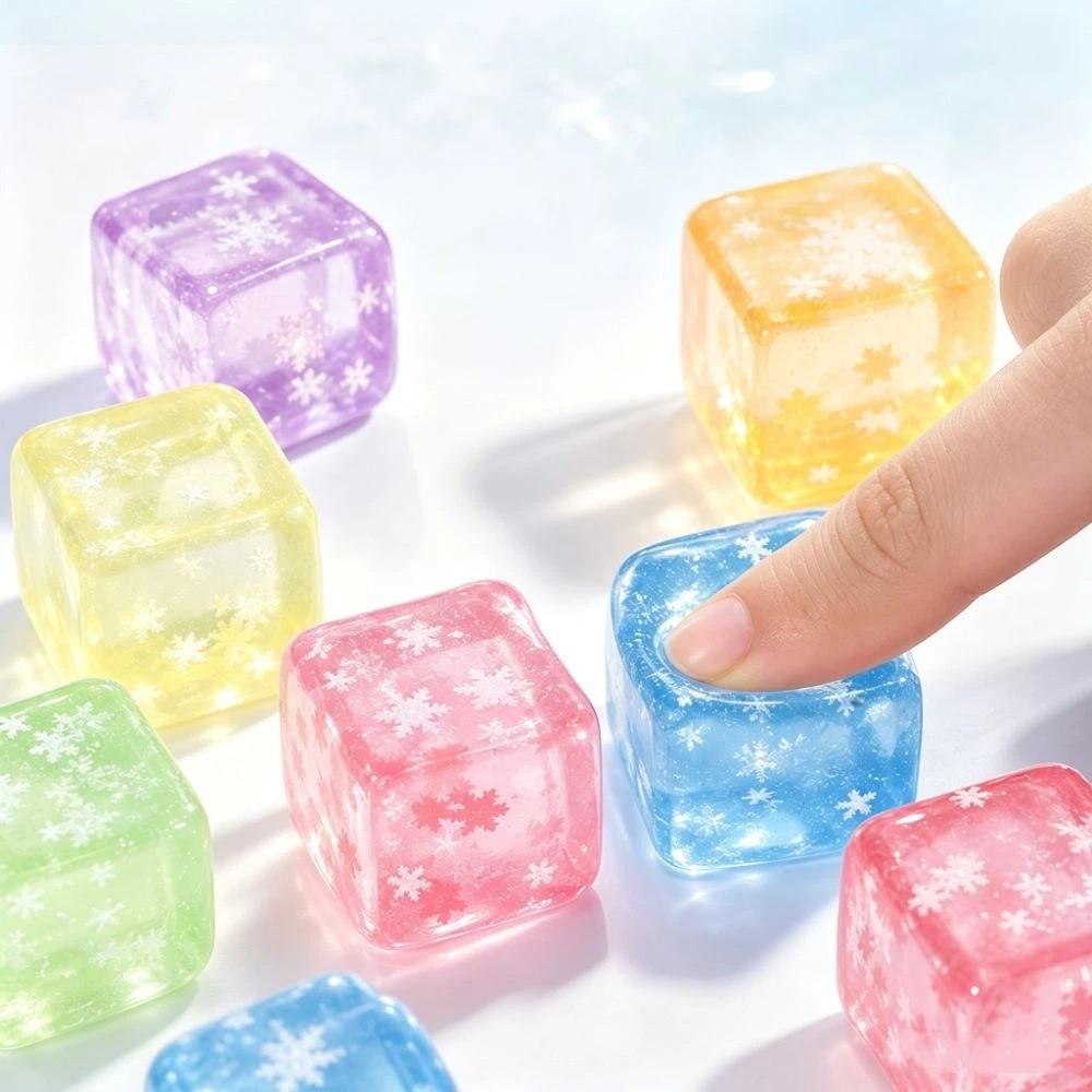 Slow Rebound Ice Cube Fidget Toy Slow Rising Sensory Fidget Toy Reduce Anxiety