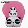 Cartoon Cute Girl 3D Silicone Mouse Pad with Wrist Rest for Office & Esports