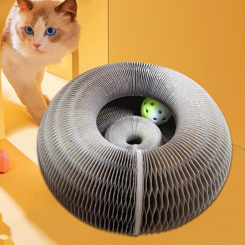 Magic Organ Cat Scratch Board Cat Toy With Bell Cat Grinding Claw Cat Climbing Frame Cat Scratch Toy