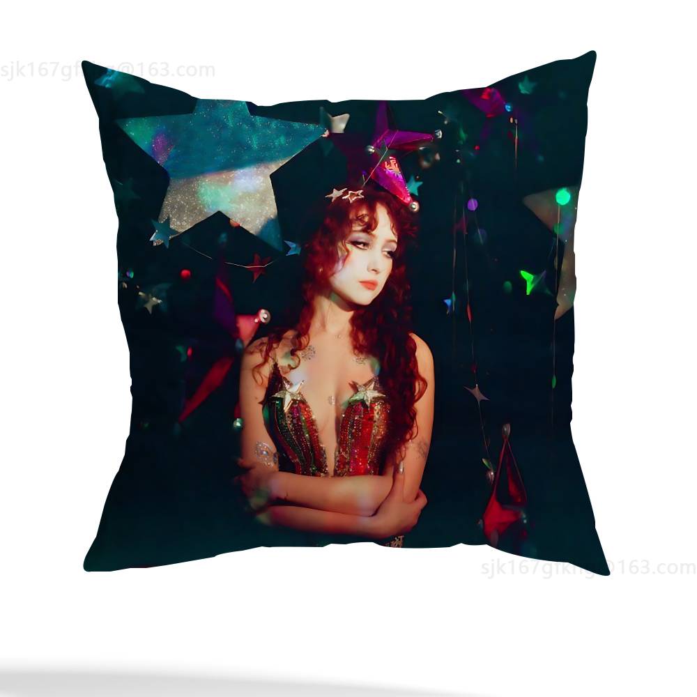 Chappell Roan Princess Pillow Case Sofa Living Room Bedroom Headboard Backrest Cushion Square Cushion Nap Time
