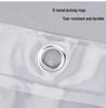 LIEI Fully Transparent PEVA Shower Curtain