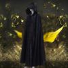 Cape d'halloween avec chapeau, Super douce, couleur unie, Texture Fine, Cape de Cosplay à capuche, tenue de sorcière d'halloween, accessoire de photographie