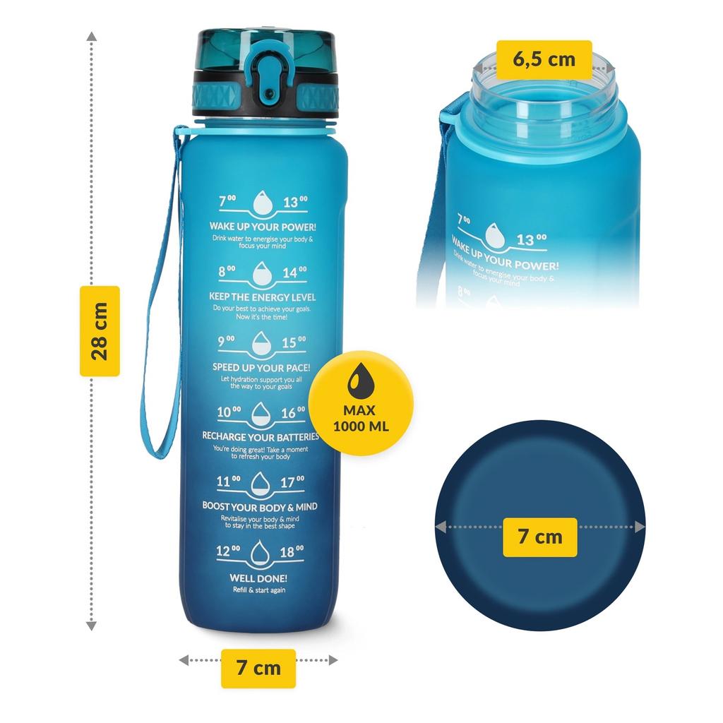 4FIZJO TRITAN Water Bottle 1l Blue