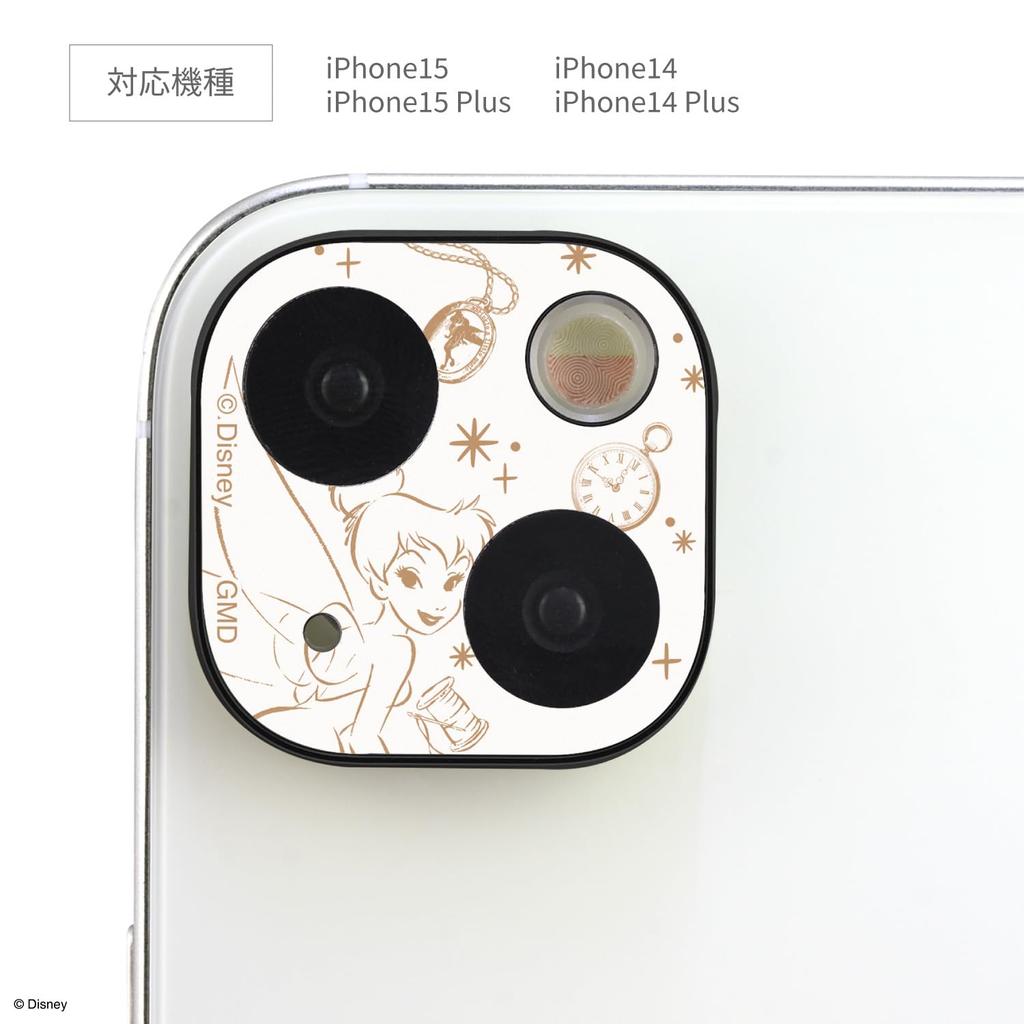 Gourmandies Disney Character Camera Cover for iPhone Tinker Bell 15/15 Plus/14/14 Plus, (DNG-172TB)