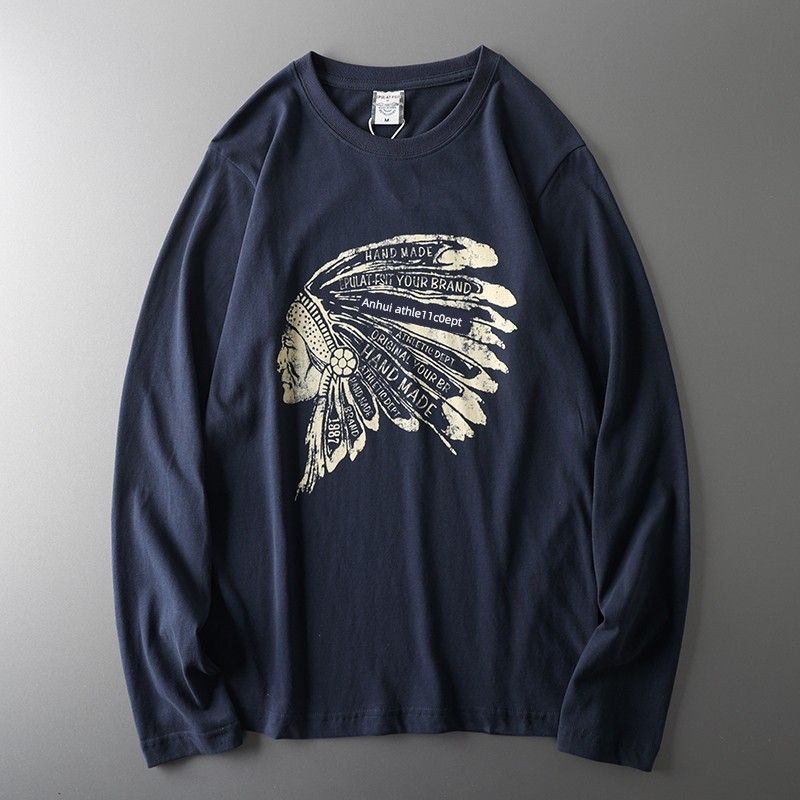 Retro Fashion Brand Export Long Sleeve T-shirt