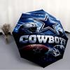 1pc Dallas Cowboys Umbrella, Sun Protection, And UV Shielding. It Has Eight Sturdy Ribs for Outdoor Use And Perfect As a Holiday Gift