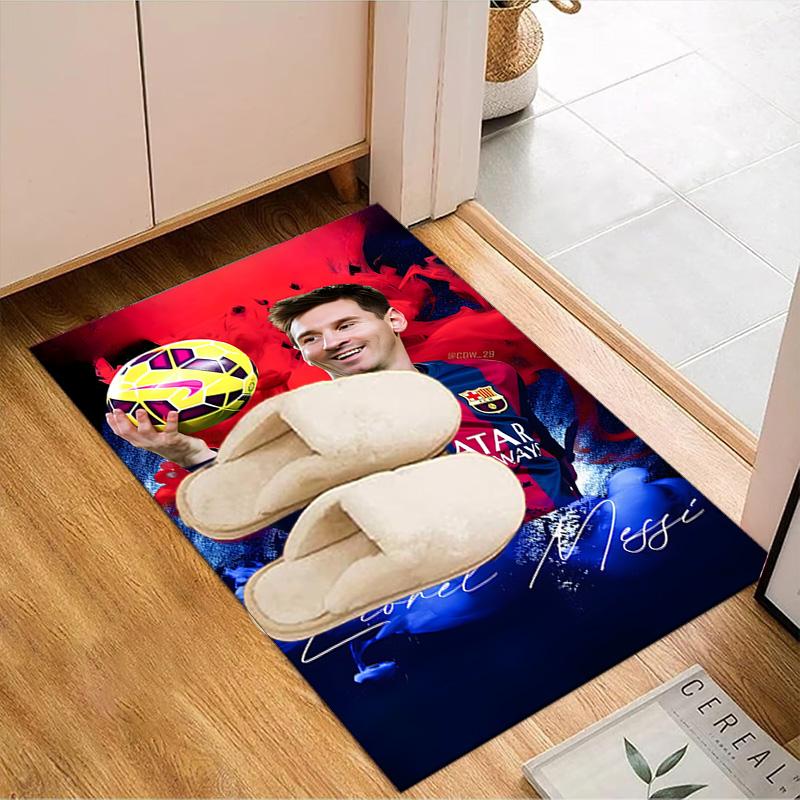 Messi Football Celebration Rug Game Carpet, Floor Mat for Bedroom Living Room Entryway Rug, Home Decor Idea Gift for Christmas birthday