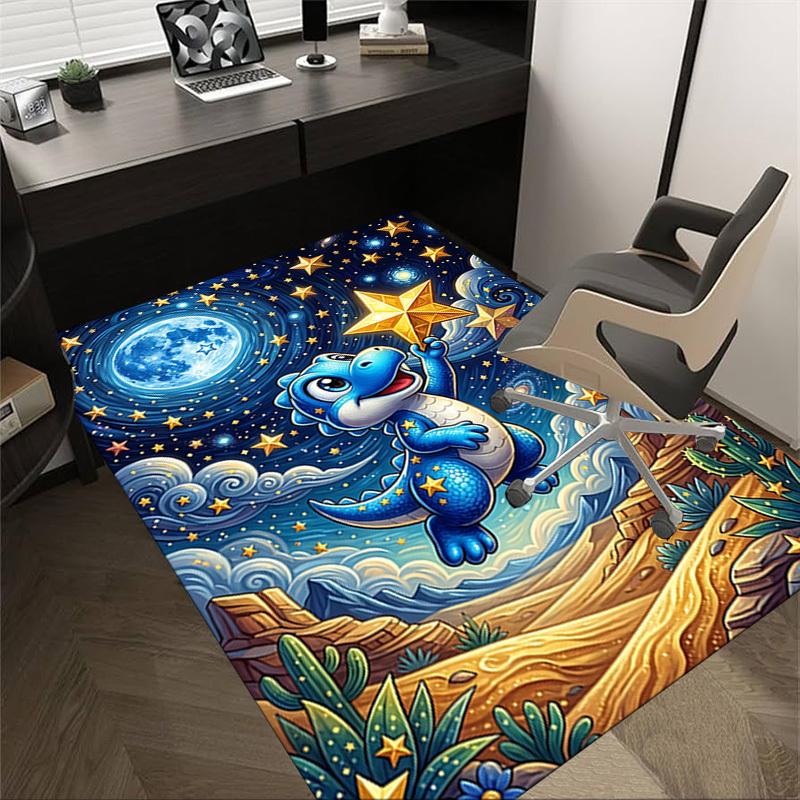 

1PC Dinosaur Extra Large Non-Slip Floor carpet, Office, family, bedroom, Studio - Large Area Rug,Longlasting Material-K0385 60cm by 90cm