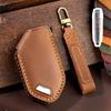 5/6/7/8 Bottons Genuine Leather Auto Key Fob Cover Case Key Ring Fit For Kia Carens Picanto Gt Line Carnival K8 Rio Telluride Auto Accessories