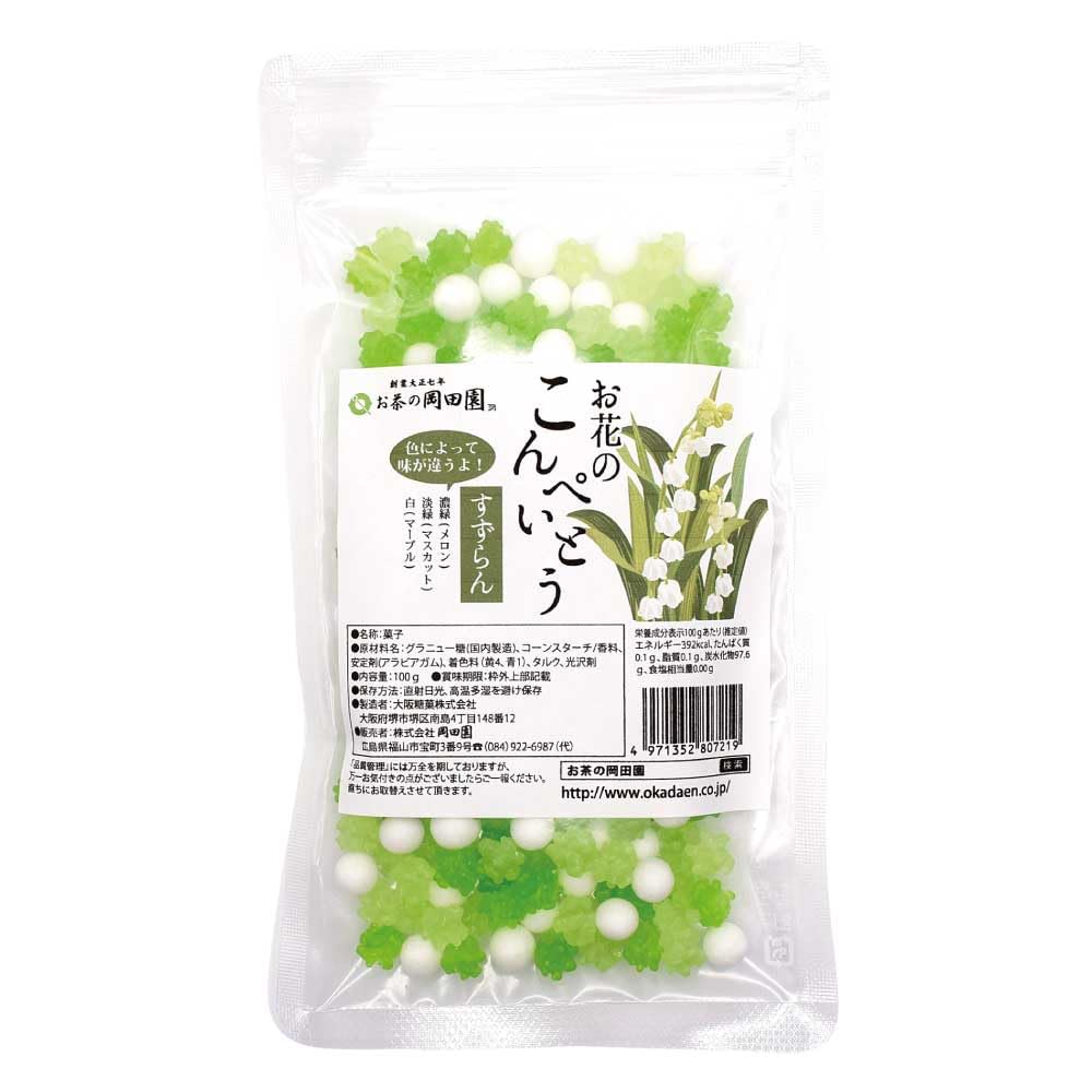 

Конфеты Okadaen Flower Konpeito с ароматом ландыша 1 пакетик 100 г
