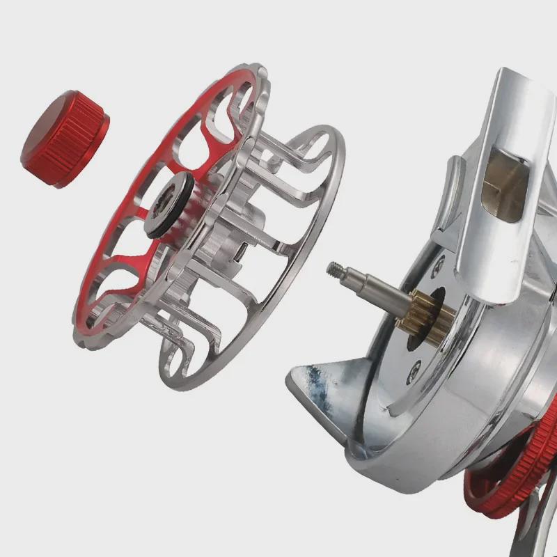 Kemalong All-Metal Raft Fishing Reel with One-Button Release