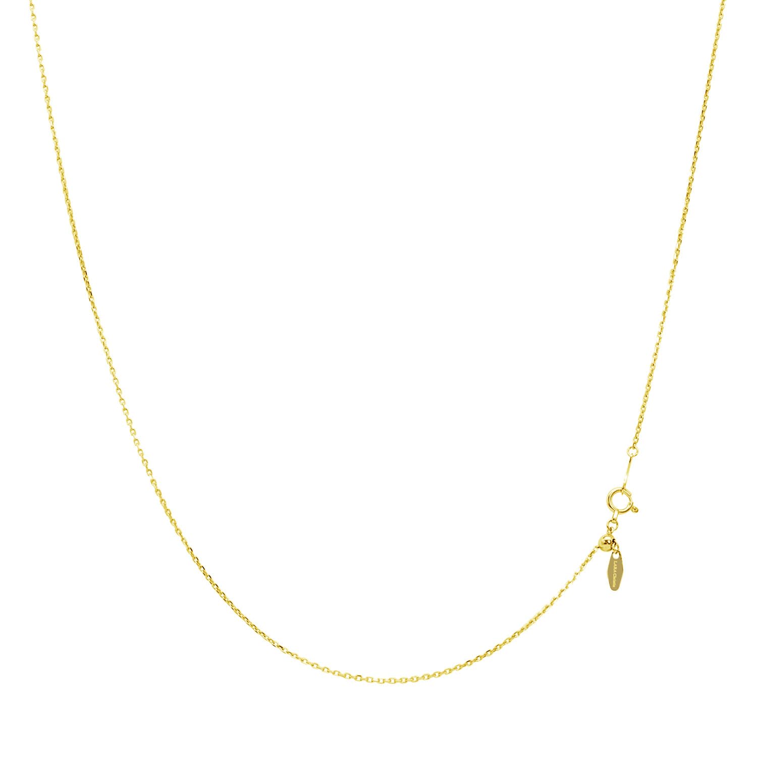 

Gold Chain Necklace 18K K18 Azuki Width Maximum 45cm Length Adjustable [Lara Christie] 1.1mm Approx. 2.18g lc97-0051