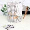 Cotton Linen Collapsible Laundry & Toy Basket