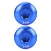 Cycle Pedal Screw Cap Aluminum Alloy M14 Thread 5MM Pedal Screw Cover for Mountain Cycle Blue