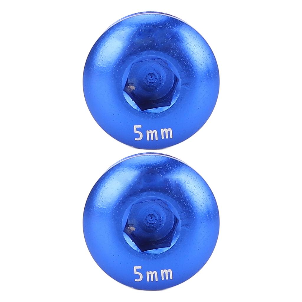 Cycle Pedal Screw Cap Aluminum Alloy M14 Thread 5MM Pedal Screw Cover for Mountain Cycle Blue