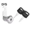 Drawer Lock with 2 Keys Heavy Duty Zinc Alloy Universal File Cabinet Wardrobe Furniture Storage Locker Door Mailbox Toolbox Cam Lock Replacement