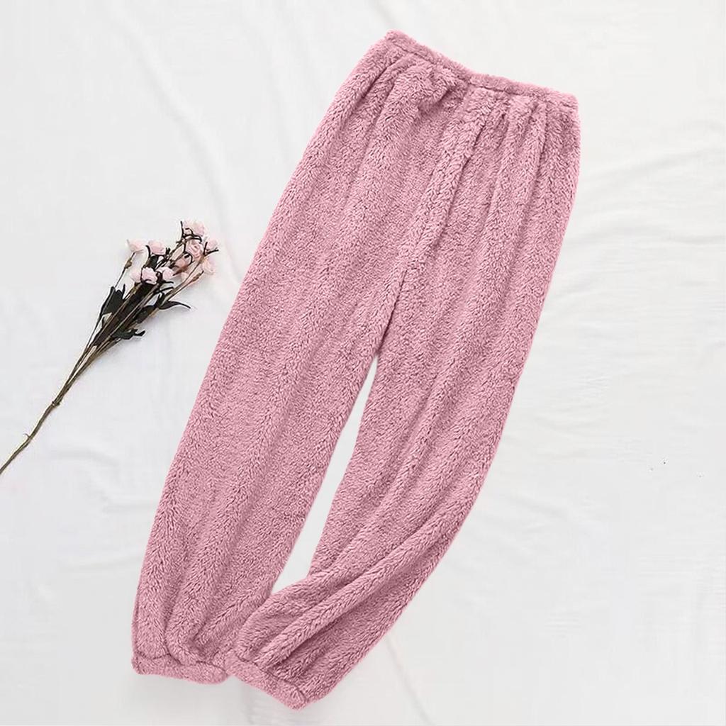 Women's Plush Tapered Pants Fashionable Ladies