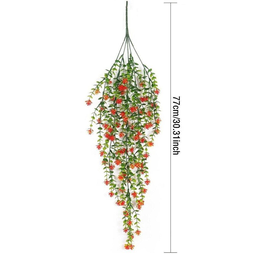 High Quality Colorful Artificial Flowers Leaf Decorations Realistic Faux Flower Vine Morning Glory Vines Wall Hanging Ornament