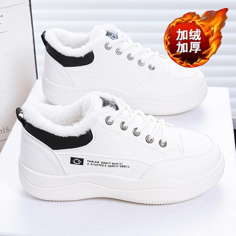 Winter new velvet student platform sports casual thickened warm cotton shoes board shoes