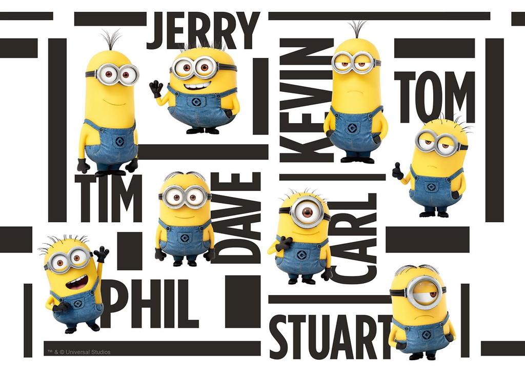 Epoch Jigsaw Puzzle Minions Minions Name X with and Score Ticket 108-Piece (18.2 25.7 Cm) 03-040 Glue, Spatula,