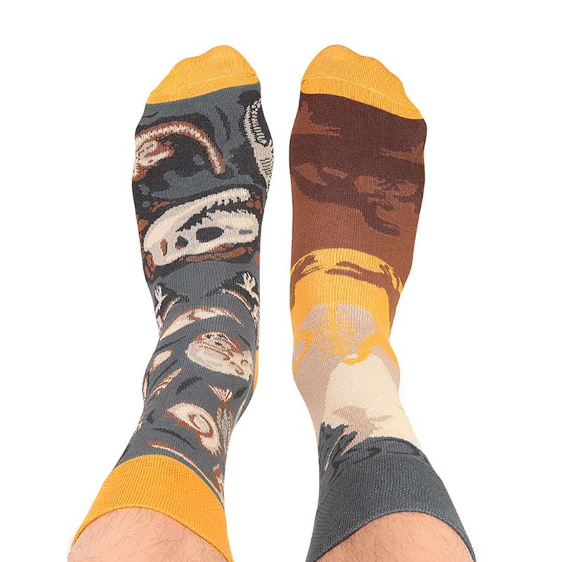Creative and Fun Cartoon AB Trendy  Asymmetric Mandarin Duck  Men's and Women's Cotton Socks Medium High Socks