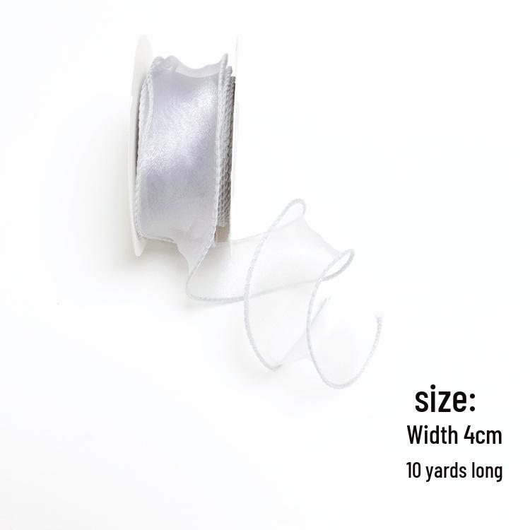 Valentine's Day Korean Fishtail Yarn Ribbon for DIY Flower Bouquets and Cake Decorations