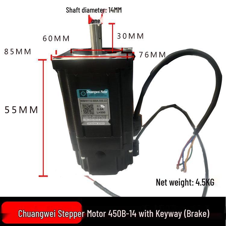 Chuangwei 86BYGH450B Two-phase Hybrid Engraving Stepper Motor with CW86 Drive