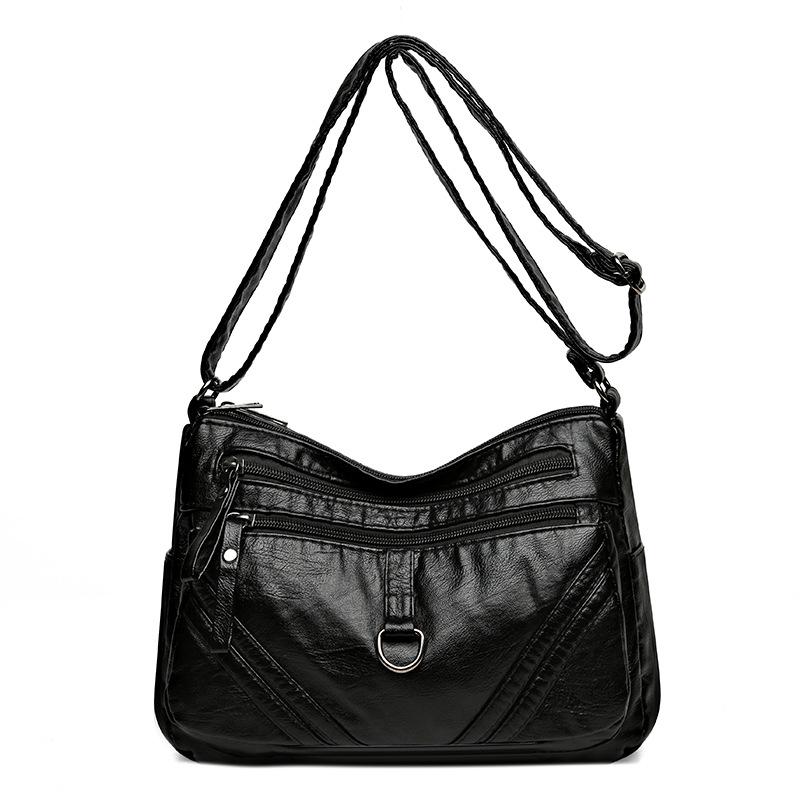 Bags Women's Casual Multi-layer Large Capacity Shoulder Bags Fashion Versatile Small Square Bags