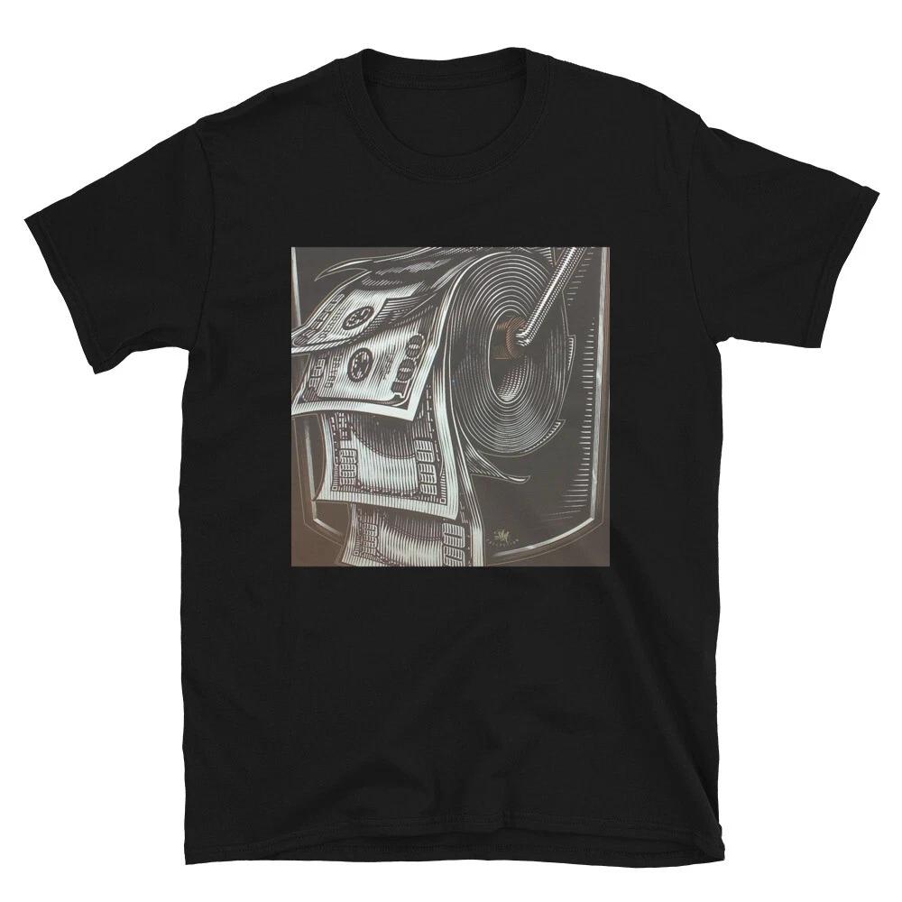 TOILET PAPER MONEY ROLL MOCKING FUN GRAPHIC Short-Sleeve Unisex T-Shirt 2XL