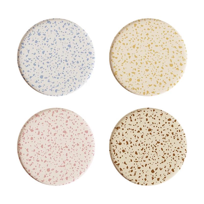 Diatomaceous Earth Absorbent Coaster Set