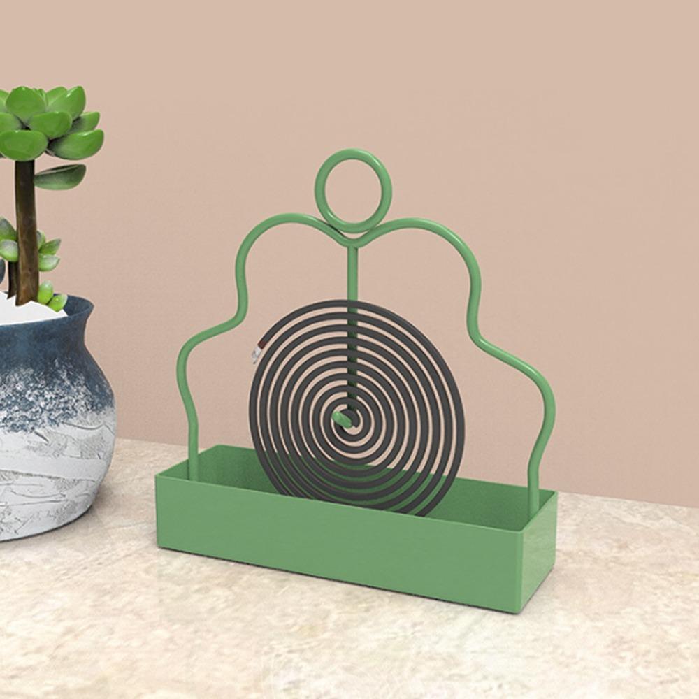 Anti Scalding Incense Storage Rack Ash Catcher Tray Coil Incense Burner  Summer зелёный