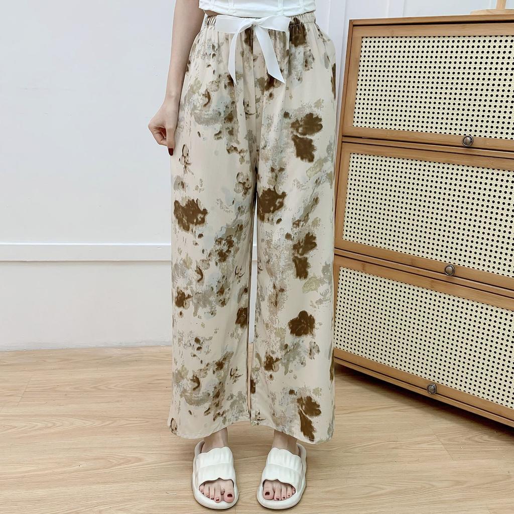 Cotton Silk Pajama Pants for Women, New Summer Style, Thin Cotton Casual Pants, Can Be Worn Outside, Large Size Home Pants