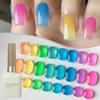 Ice-Clear Jelly Green Macaron Nail Gel Manicure Set 2025