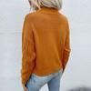 Vintage Fashion Elegant Casual Autumn and Winter Tops Solid Color Twist Long-sleeved Women's Sweater Outerwear