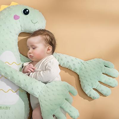 Babyschlafhilfe Auspuffkissen Cartoon Automatisches Klopfen Hand Stimmungsberuhigendes Spielzeug mit Heizfunktion für Neugeborene