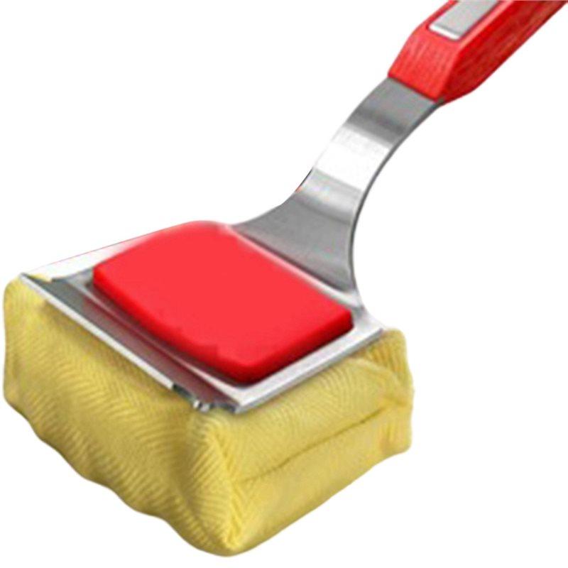 

A25F-BBQ Cleaner Brush With Scraper, Steam Grill Cleaning Brush, Grill Brush Bristle-Free For Outdoor, Extended Handle