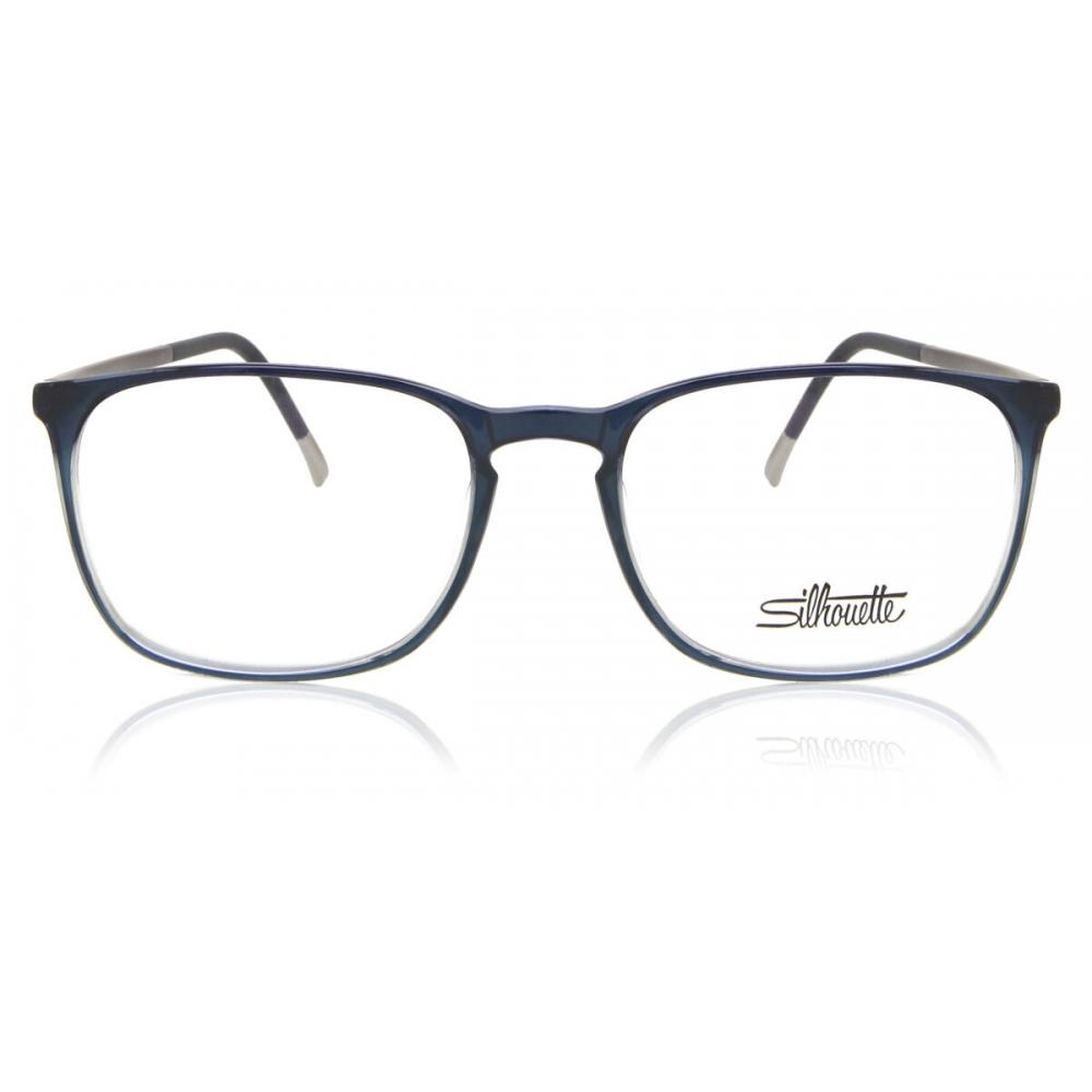 

Silhouette Spx Illusion 2943 4510 Unisex Eyeglasses Blue/55-18-145